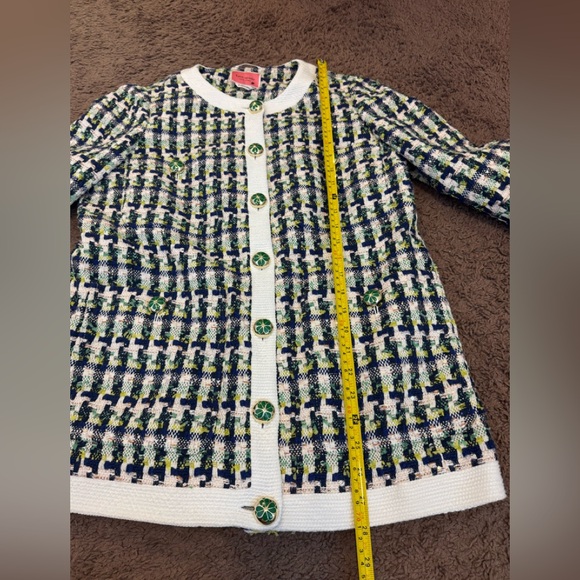 Kate Spade New York Pop Tweed Topper Blazer Jacket Skirt Set Outfit Size 8 $682 - Picture 8 of 13